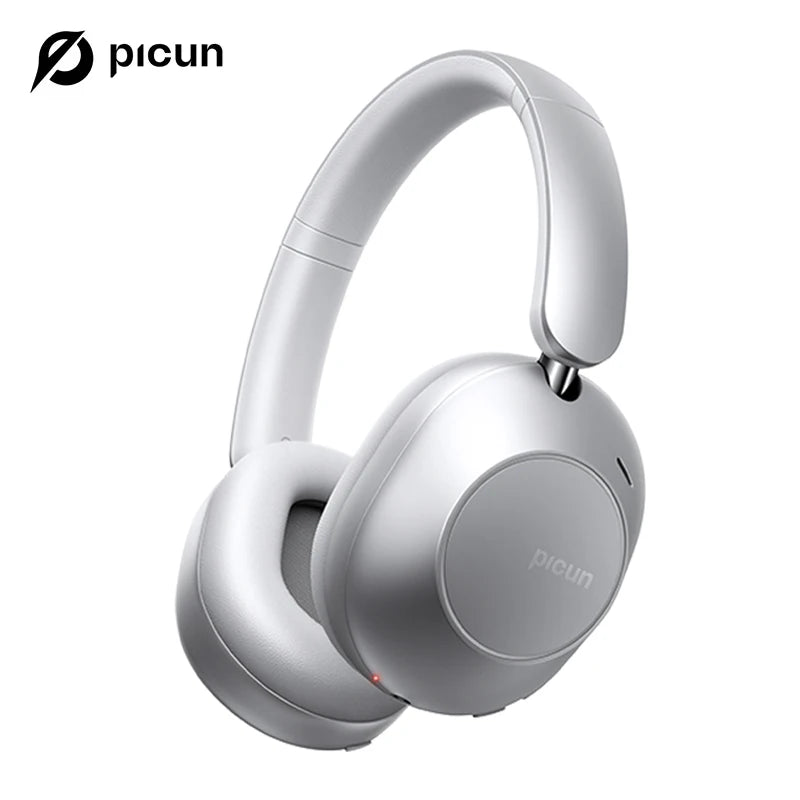 Picun F6 Active Noise Cancelling Wireless Headphones Head Tracking 3D Audio 40mm Hi-Res ANC Bluetooth Headset HIFI APP Control